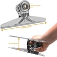 thumbnail image 4 of Extra Large Clips Stainless Steel,2 Pack Silver Tone Metal Binder Paper Clip Clamps-20CM, 4 of 5