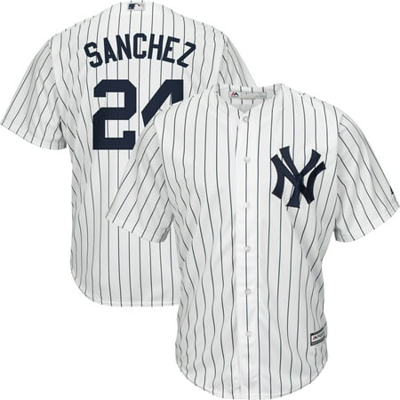 Gary Sanchez New York Yankees Majestic Big & Tall Home Cool Base Player Jersey - White/Navy
