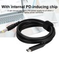 thumbnail image 3 of Cable de Adaptador de Alimentación Negra, 90W 1.5 Metros Cable de Adaptador Tipo C de 19 V-20V-20V, Para Ultrabook, 3 of 7