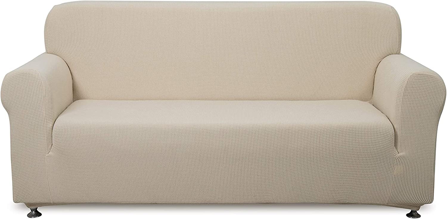 Plunderen Handvest Draad 1 Piece-Love Seat/2 Seater Sofa Slipcover Polyester Spandex Jacquard Fabric  Stretchable Home Motel Resort Rentals and Commercial use, Fits Back of  Furniture from 57 to 70 inch Wide, Cream Color - Walmart.com