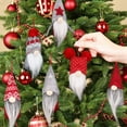 thumbnail image 3 of D-FantiX Gnome Christmas Ornaments Set of 6, Handmade Swedish Tomte Gnomes Decorative Ornaments Plush Christmas Decorations Tree Hanging Scandinavian Santa Elf Home Table Decor 2025, 3 of 7