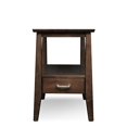 thumbnail image 4 of Leick Table d'Appoint Carrée en Bois Massif Delton Brun Sienne, 4 of 5