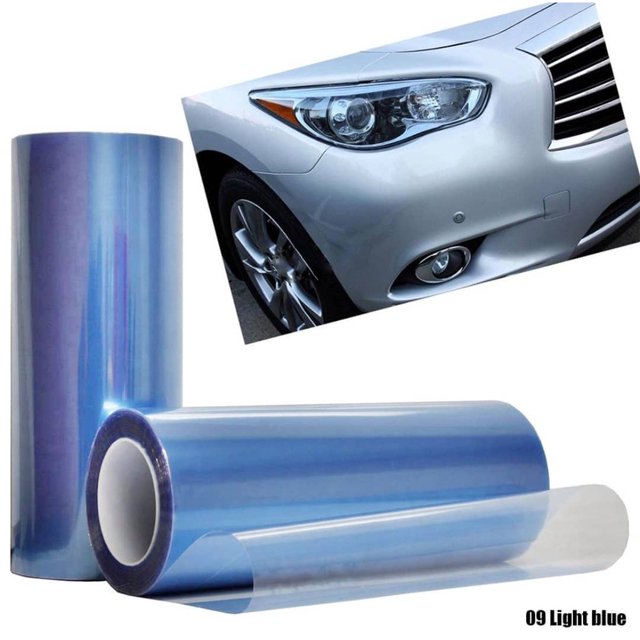 1 Metro x 30 Cm Coche Tintado Película Faro Antiniebla Luz Trasera Pegatina De Humo Tinte