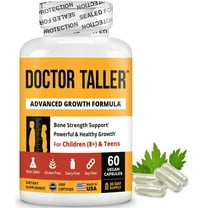 NuBest Doctor Taller, Premium Formula Supports Bone Health for Ages (8 ) and Teens, 60 Vegan Capsules