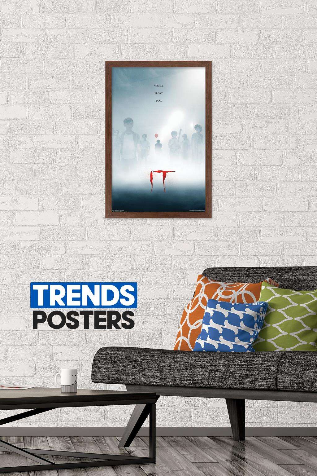 IT - Mist Wall Poster, 14.725" x 22.375", Framed