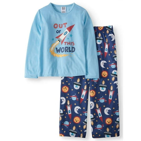 - Boys' Long Sleeve Tee and Pants PJ Set