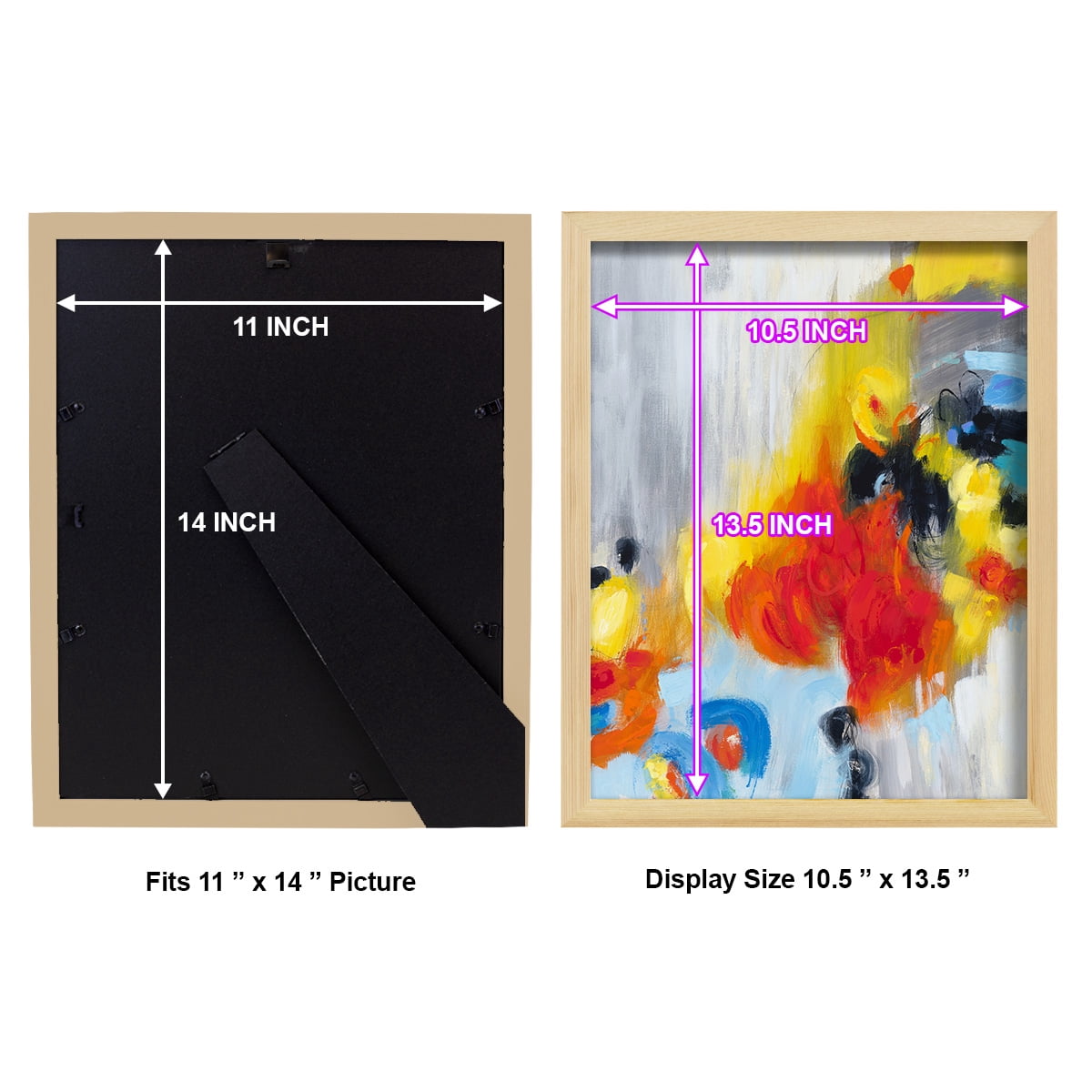 In the Loop I -Framed Print w/glass-Natural Wood