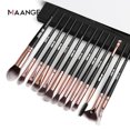 thumbnail image 1 of Tignapoo MAANGE 13-Piece Rose Gold Eye Makeup Brush Set with Black Handles for Professional Beauty Application, 1 of 6
