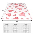 thumbnail image 3 of Balery Pink Hearts Manta de Felpa Suave y Acogedora – Cobija de Franela Aterciopelada para Cama, Lavable y Cálida para Sofá, Mascotas, Transpirable-80"x60", 3 of 7