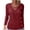 Wine, variant on zbxnLI Women's Long Sleeve Shirts Cross V Neck Tunic Tops Side Buttons Fashion Fall Cute Tops Plus Size