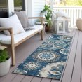 thumbnail image 6 of Addison Rugs Chantille Indoor/Outdoor Transitional Kaleidoscope Blue Washable Runner Rug, 2'3" x 7'6", 6 of 6