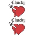 thumbnail image 1 of Temporary Tattoos, 10 PCS Heart Tattoos Sticker For Women, Halloween, Party, Costume,Cosplay, 1 of 4