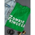 thumbnail image 3 of Zombie Princess Graphic Quote Women T-Shirt, Female Large, 3 of 4