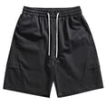 thumbnail image 1 of Timegard Shorts Men Cargo Shorts Elastic Waist Solid Color Outdoor Active Casual Shorts with Pockets, 1 of 7