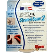Warm Company Steam-A-Seam Product 2 Double Stick Fusible Tape 1/2" X20 Yards - Set of 2