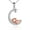 Moon pig, variant on Pig Necklace S925 Sterling Silver Origami Pig Necklace for Women