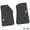 Black w/ Blue & White insert, variant on Flextread Floor Mats for 18-24 Jeep Wrangler JL, Gladiator & 4xe - Mopar Licensed Factory Fit - Purple w/ White Jeep Wave w/o Wheel Insert - 100% Made in USA