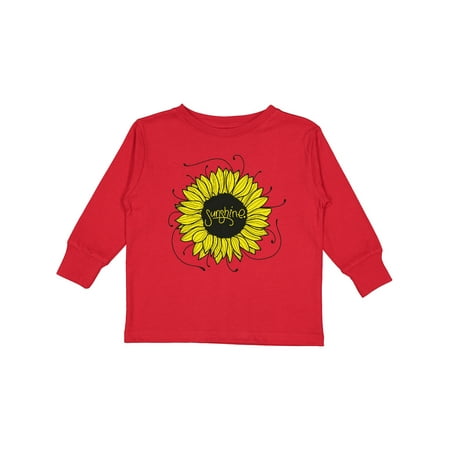 

Inktastic Sunshine Featuring a Yellow Sunflower Gift Toddler Boy or Toddler Girl Long Sleeve T-Shirt