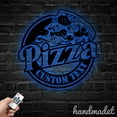 thumbnail image 3 of Handmadetneonsign Pizza Metal Wall Art Light, Pizza Metal Sign Wall Decor, Italian Restaurant Metal Decor, 3 of 5