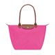 thumbnail image 1 of Bolso de mano con forma de bola de masa de nailon para mujer, bolso de mano de gran capacidad con asa de cuero, impermeable, plegable, de un solo hombro, 1 of 5