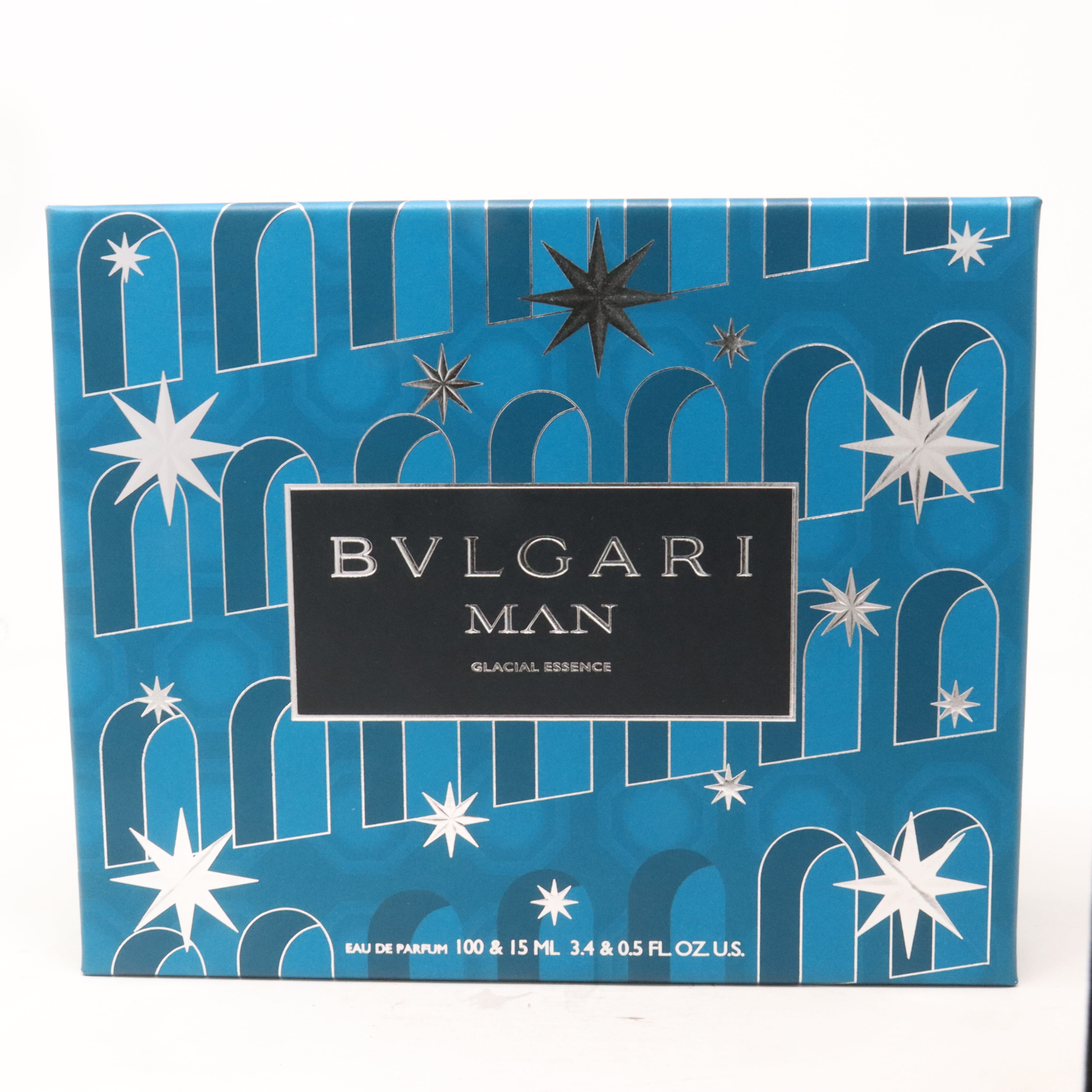 Bvlgari Man Glacial Essence Eau De Parfum 2-Pcs Set / New