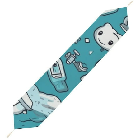 

Cartoon Kitchen Table Runner Fresh Style Simple Fashion Easy to Clean Cute Funny