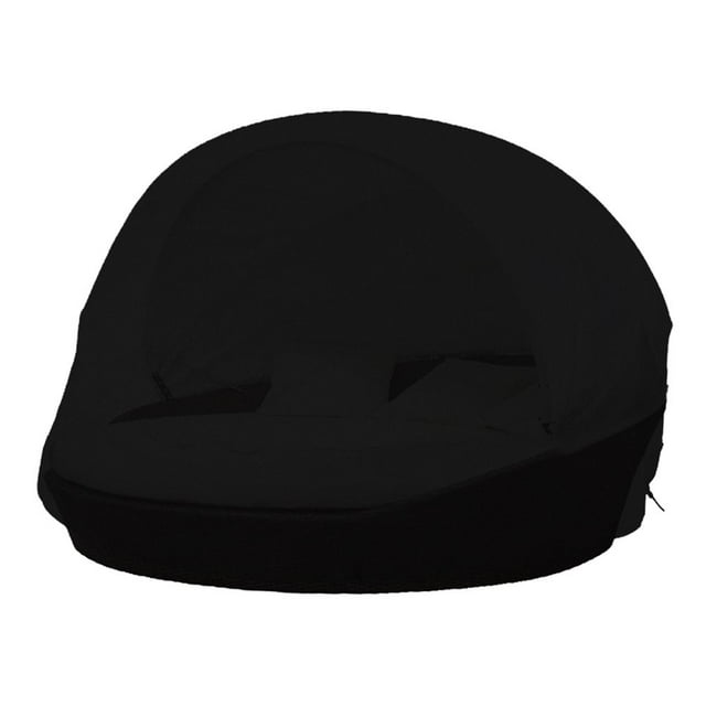 EIMELI Housse de Lit de Jour Extérieure 90” Imperméable Housse de Lit de Patio en Tissu Oxford Housse de Canapé de Lit de Jour Résistante aux UV pour Protection Tous Temps (Noir/kaki)