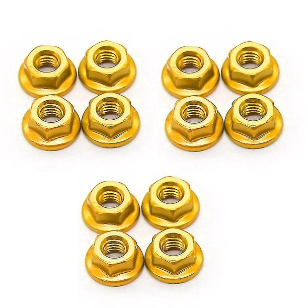 12 Uds tuercas de bloqueo de rueda de Metal M4 para 1/10 Rc Car Crawler Traxxas Trx4,f