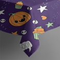 thumbnail image 3 of Cute Halloween Icons Pattern Rectangle Tablecloth 60"x84",Waterproof Polyester Rectangle Table Cloth, Wipeable Spillproof Polyester Tablecloth for Dining, Camping, Indoor and Outdoor, 3 of 5