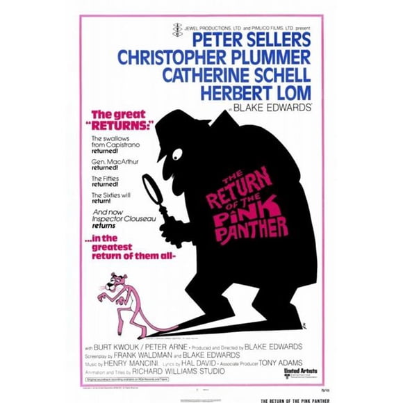 Pop Culture Graphics MOVGF8373 The Return of The Pink Panther Movie Poster Print, 27 x 40