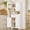 White, variant on Kitchen Pantry Cabinet with Adjustable Shelf, Tall Storage Cabinet with 2 Drawers & 4 Door Shelves, Food Pantry Cabinets, for Kitchen, Dining Room, Living Room, White