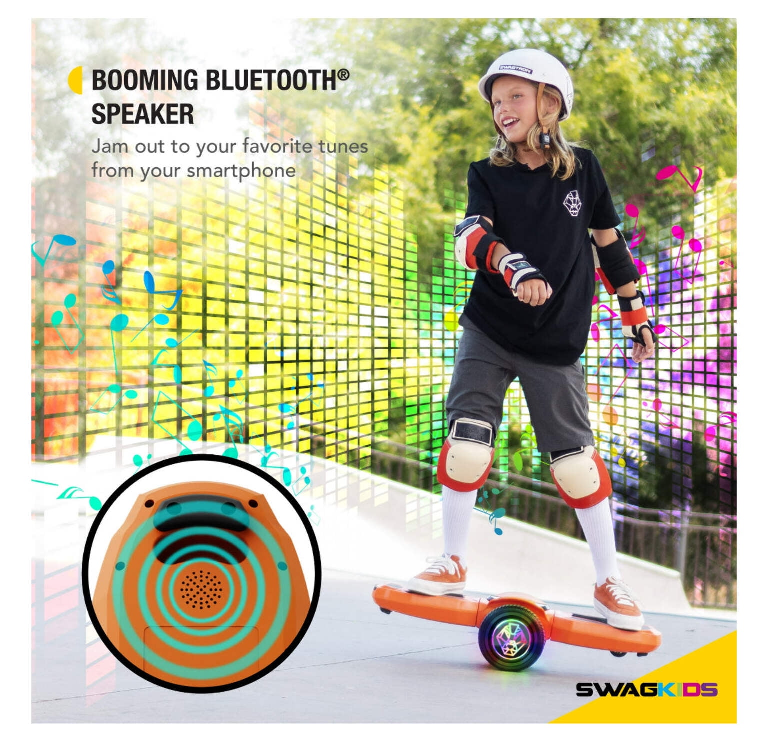 Swagtron Shuttle Zipboard Electric Hoverboard 7 mph 3-Mile