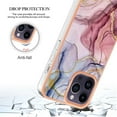 thumbnail image 5 of Designed for iPhone 11 Pro Max Marble Case, Ultra Thin Girls Women Plating Marble Designed Flexible Soft TPU IMD Marble Protective Case Cover for iPhone 11 Pro Max - Rose, 5 of 6