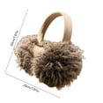 thumbnail image 2 of DAMAI Women'S Winter Warm Earmuffs, Soft Fluffy Ear Muffs Slouchy Winter Faux Fur Ear Covers Cold Outdoor Foldable Headband Ear Warmer, 2 of 6