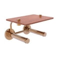 thumbnail image 4 of Prestige Skyline Collection 2 Roll Toilet Paper Holder with Wood Shelf - Polished Brass, 4 of 11