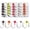1/4OZ-25PCS, variant on A 25-piece fishing jig head set, including down-spinning lures, lure heads with rotating blades, and lures with painted eyes, suitable for fishing bass and trout, both in saltwater and freshwater,