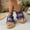 Blue, variant on Women Arch Support Orthotic Comfort Slides, Orthopedic Sandals with Cushioned Footbed, Casual Breathable Slip-On Walking Shoes for Plantar Fasciitis Relief