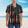 thumbnail image 5 of Amrican Gun Flag Men'S 3d Print Casual Button Down Shirts, Novelty Hawaiian Short Sleeves S, 5 of 8