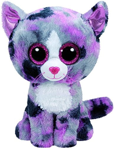 W/ TAG-IN HAND & SHIPPING NOW*SOFT* TY LINDI GRAY/PINK CAT 6" BEANIE BOOS-NEW 