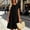 Black, variant on Asgosdo Dresses for Women Summer Cotton Linen Short Sleeve Solid Color Casual Cozy Going Out Midi Dress