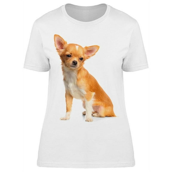 Small Chihuahua Sitting T-Shirt Women -Image by Shutterstock, Female Large