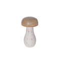 thumbnail image 1 of Mango Wood Natural & White Mushroom Small, 1 of 3
