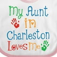 thumbnail image 4 of Inktastic My Aunt in Charleston Loves Me Boys or Girls Baby Bib, 4 of 4