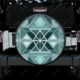 thumbnail image 1 of Abstract Shapes Cool Design Polyester Universal Spare Wheel Tire Cover Wheel Covers for Trailer RV SUV Truck Camper, 1 of 5