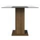 thumbnail image 3 of Mesa de Comedor Madesa Cuadrada con Tablero de Vidrio 5332A Marrón, 3 of 6