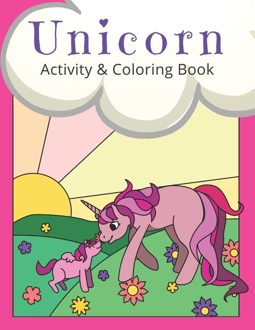 Screen Free & Quiet Time Activity Book: Unicorn Activity and Coloring ...