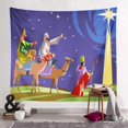 thumbnail image 1 of Tapiz del Día de los Reyes Magos Decoración del Dormitorio Impresión Digital del Hogar Fondo de Tela Colgante Decoración, 1 of 2
