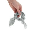 thumbnail image 4 of Unique Bargains 1 Pc Stylish Bow Dots Hair Ties Hair Bands Gray, 4 of 5