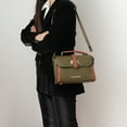 thumbnail image 2 of MKF Collection Willa Vegan Leather Women's Color-Block Shoulder Bag, Elegant Satchel Crossbody Purse Handbag by Mia K - Pewter, 2 of 7