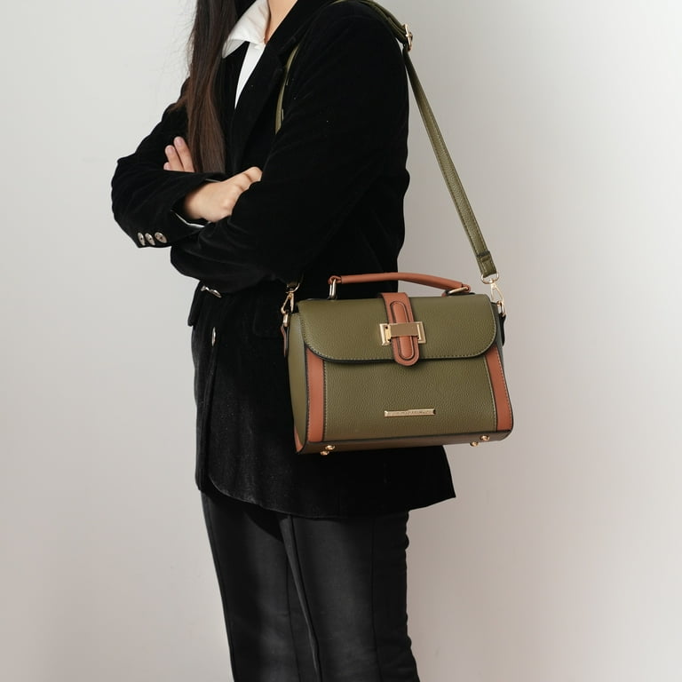 MKF Collection Willa Vegan Leather Women's Color-Block Shoulder